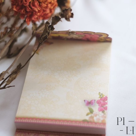 *ADD ON ITEM* adorable adorn notepad flowers - Picture 3 of 6